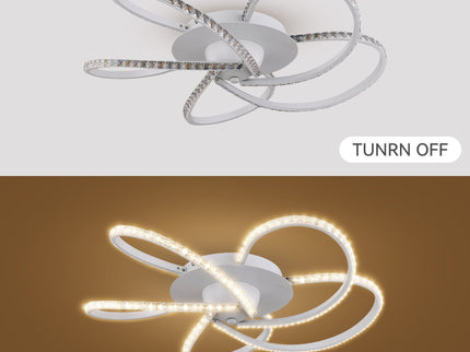 Irie Dimmable 5 Lights LED Ceiling Light - White