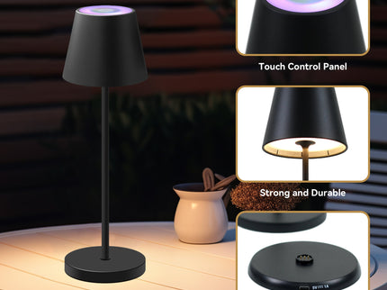Enoki Portable RGB Table Lamp - Black