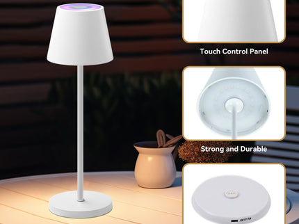 Enoki Portable RGB Table Lamp - White