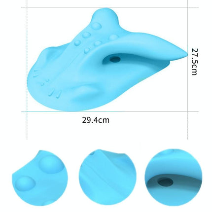 Cervical Spondylosis Correction Pillow Blue Cow Horns - 877 Cow Horns Blue