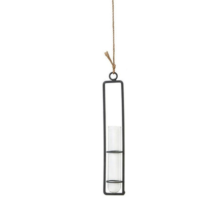 Charming Iron Art Glass Wall Hanging for Home Gardening - Small Size