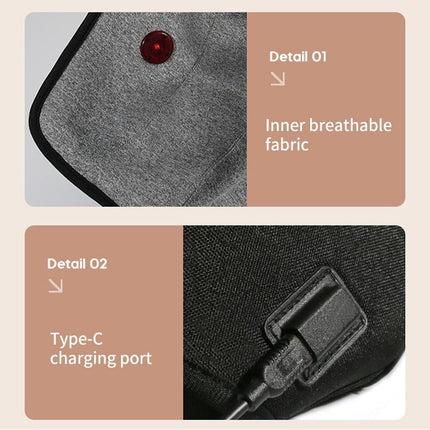 Rechargeable Heating Knee Massager Dual Joint Pad Wg-Jb-704 - Single