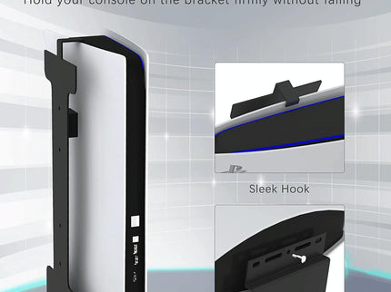 Universal Wall Mount for Ps5 Console - no Headset Handle Included - With Headset Handle Bracket