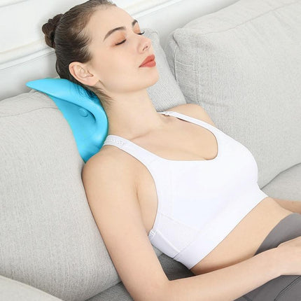 Cervical Spondylosis Correction Pillow Blue Cow Horns - 877 Usb Electric Heating Black
