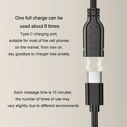 Multi-Function Lumbar Massager Hot Waist Massage Pillow Gray - Charging Model Gray