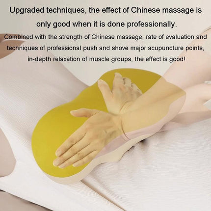 Multi-Function Lumbar Massager Hot Waist Massage Pillow Gray - Charging Model Gray