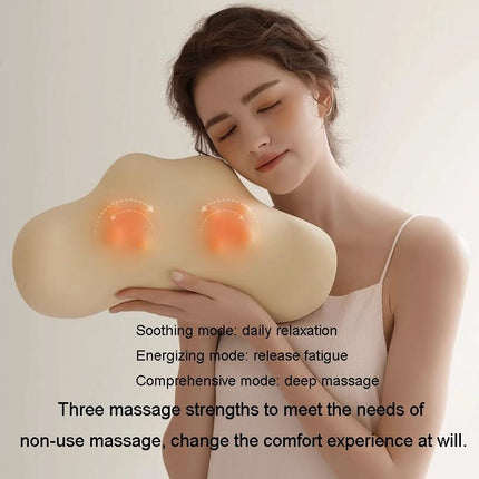 Multi-Function Lumbar Massager Hot Waist Massage Pillow Gray - Charging Model Gray