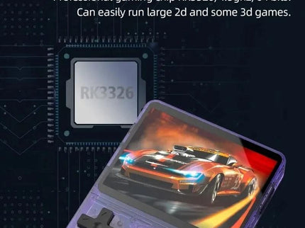 Retro Handheld Game Console With 3.5-Inch Ips Screen - Portable Video Player 128G In Gray Transparent - 128G Gray Transparent