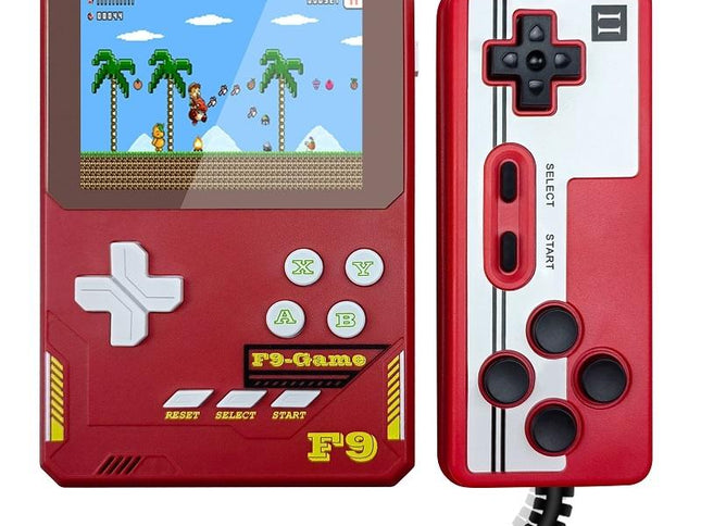 Handheld Game Console For Kids - 3.5 Inch Hd - Dark Blue Gift - Lava Red Double