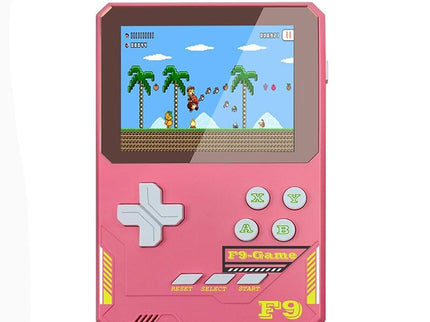 Handheld Game Console For Kids - 3.5 Inch Hd - Dark Blue Gift - Lava Red Double
