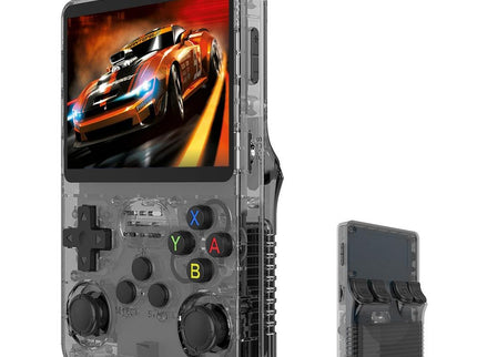 Retro Handheld Game Console With 3.5-Inch Ips Screen - Portable Video Player 128G In Gray Transparent - 128G White