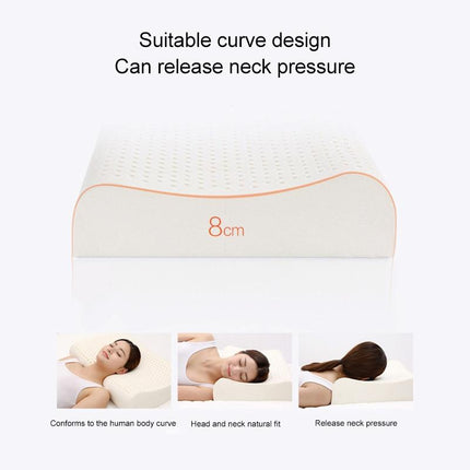 8H Z2 Natural Latex Pillow Soft & Breathable With Cotton Pillowcase
