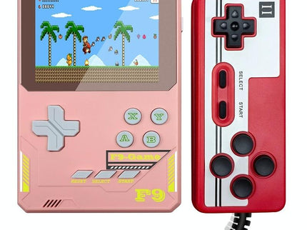 Handheld Game Console For Kids - 3.5 Inch Hd - Dark Blue Gift - Macaron Pink Double