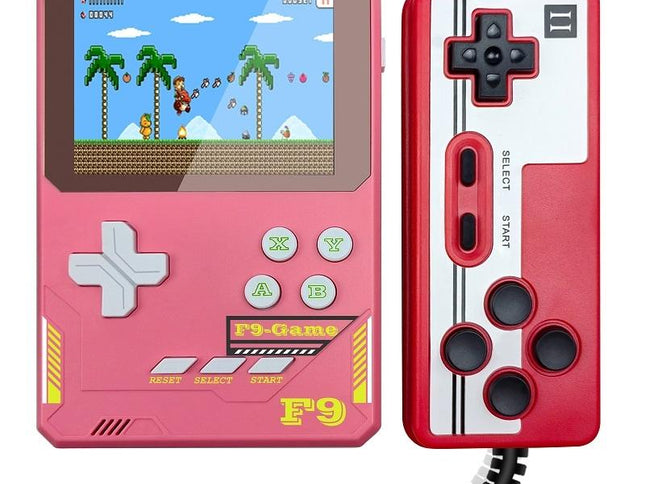 Handheld Game Console For Kids - 3.5 Inch Hd - Dark Blue Gift - Sakura Pink Double