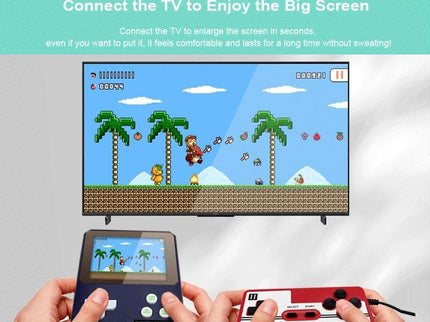Handheld Game Console For Kids - 3.5 Inch Hd - Dark Blue Gift - Sakura Pink Double