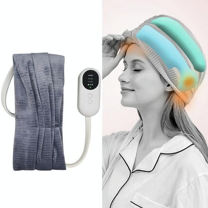 Air Wave Head Massager With Heating & Airbag Compression - Pink