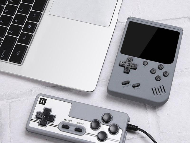 Macaron Mini Handheld Game Console With 800 Built-In Games 3.0 Inch - Grey