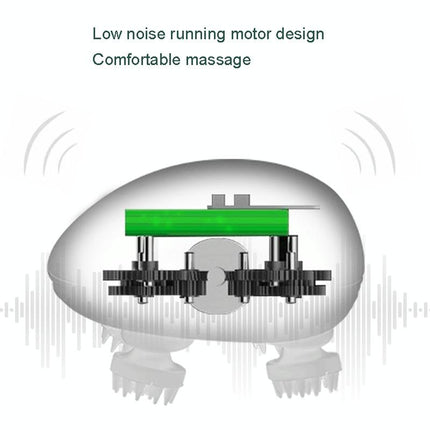 Compact Electric Head Massager Fits All Hair Types - Blue