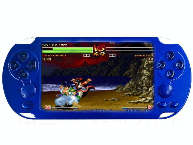 Retro Handheld Game Console With 5.1 Screen & 8G Memory - Blue