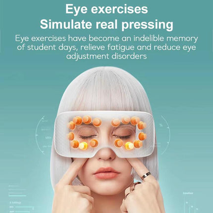 Smart Eye Massager With Vibration & Hot Compress White