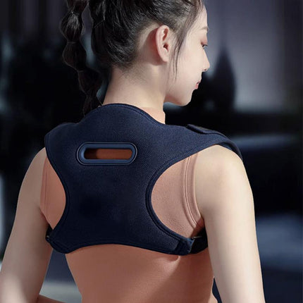 Electric Shoulder Neck Massage Belt Back Correction Belt Navy Blue