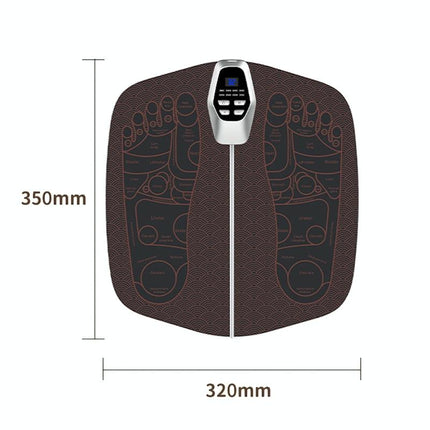 Foldable Ems Foot Massager Pad With Remote Coffee