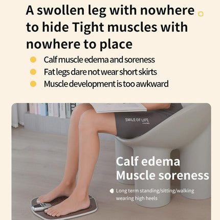 Foldable Ems Foot Massager Pad With Remote Coffee