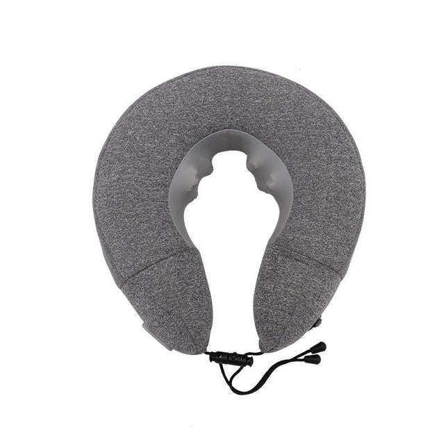 Gray Inflatable Neck Massager Pillow For Cervical Spine