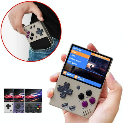 Retro Handheld Game Console With 25K Games - 3.5 Ips Screen - 128G Storage - Transparent Black - 128Gb 28K Games