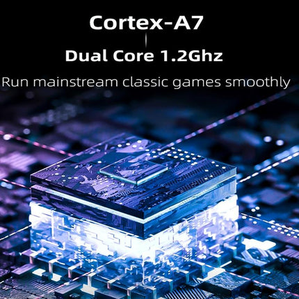 Retro Handheld Game Console With 25K Games - 3.5 Ips Screen - 128G Storage - Transparent Black - 128Gb 28K Games