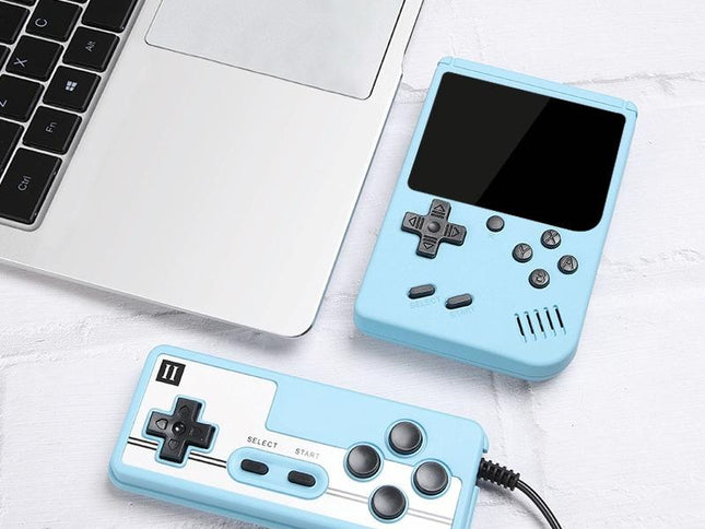 Macaron Mini Handheld Game Console With 800 Built-In Games 3.0 Inch - Blue