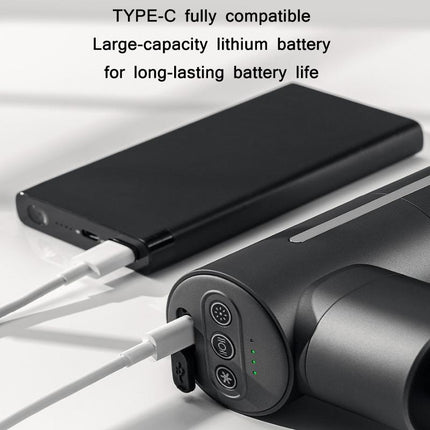 Brushless Massager With Hot Compress For Muscle Relaxation - Grinding White