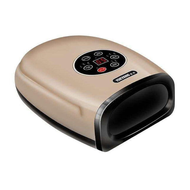 Hand Finger Joint Massager Wrist Palm Physiotherapy Mouse Meridian Acupoint Charging Amber Gold - Amber Gold
