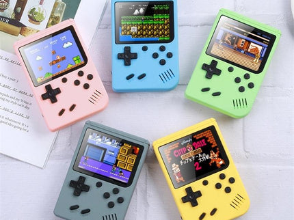 Macaron Mini Handheld Game Console With 800 Built-In Games 3.0 Inch - Pink