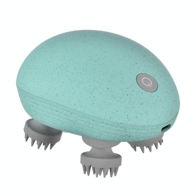 Compact Electric Head Massager Fits All Hair Types - White