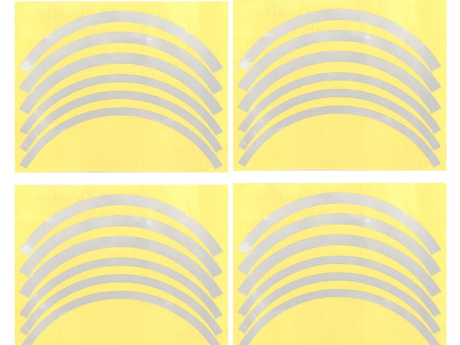 Blue Wheel Hub Sticker Set for Scooter / Bike / Electric Vehicle 2 Pcs - Yellow