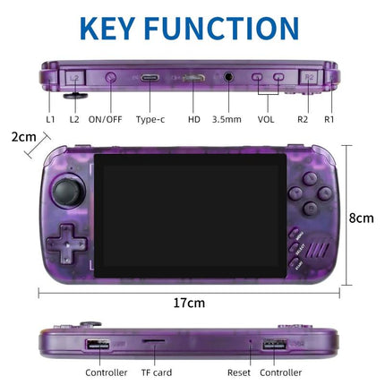 Retro Handheld Game Console - 4.5 Inch Screen - Quad-Core - 32G - Hd Tv Out - White - 32G