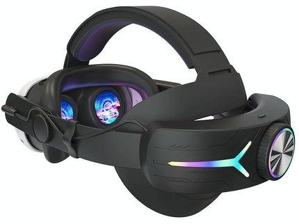 Foldable Rgb Headset for Meta Quest 3 - Usb Rechargeable - Black