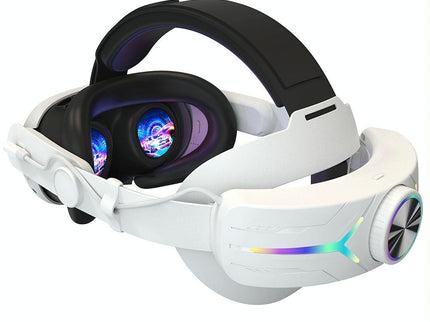 Foldable Rgb Headset for Meta Quest 3 - Usb Rechargeable - Black