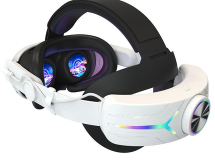Foldable Rgb Headset for Meta Quest 3 - Usb Rechargeable - Black