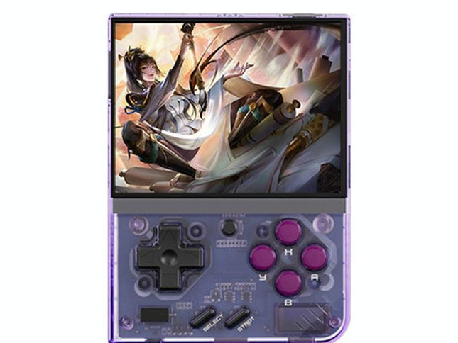 Retro Handheld Game Console With 25K Games - 3.5 Ips Screen - 128G Storage - Transparent Purple - 128Gb 28K Games