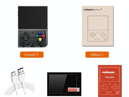 Retro Handheld Game Console With 25K Games - 3.5 Ips Screen - 128G Storage - Transparent Purple - 128Gb 28K Games