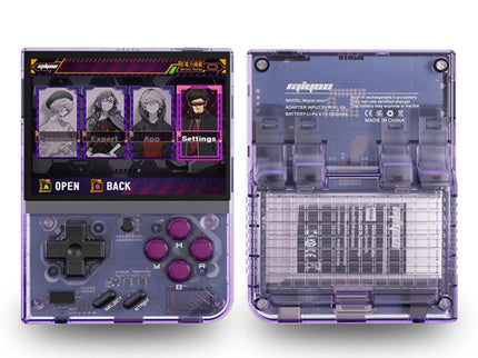 Retro Handheld Game Console With 25K Games - 3.5 Ips Screen - 128G Storage - Transparent Purple - 128Gb 28K Games