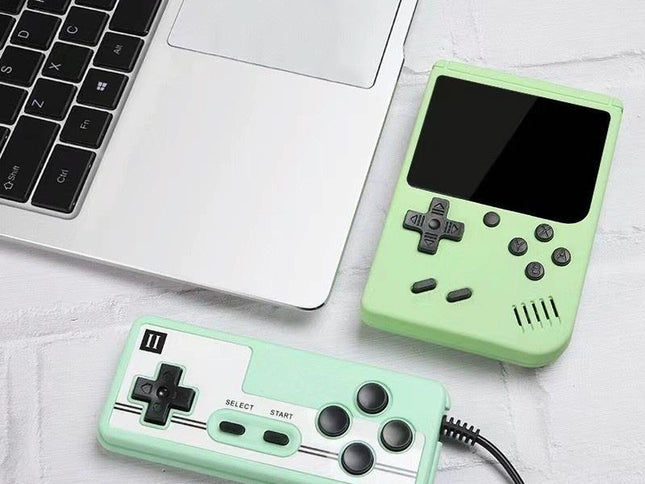 Macaron Mini Handheld Game Console With 800 Built-In Games 3.0 Inch - Green