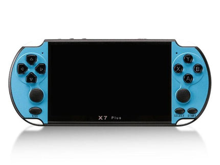 Retro Classic Handheld Game Console With 5.1 Hd Screen & 8G Memory - Supports Mp4 / Ebook - Blue + Red