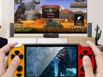 Retro Classic Handheld Game Console With 5.1 Hd Screen & 8G Memory - Supports Mp4 / Ebook - Yellow