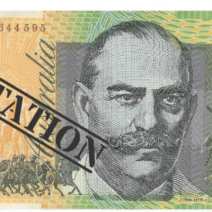 100 Dollar Australian Souvenir Note Pad Fake AUD Money - 1 Pack of 50 Sheets