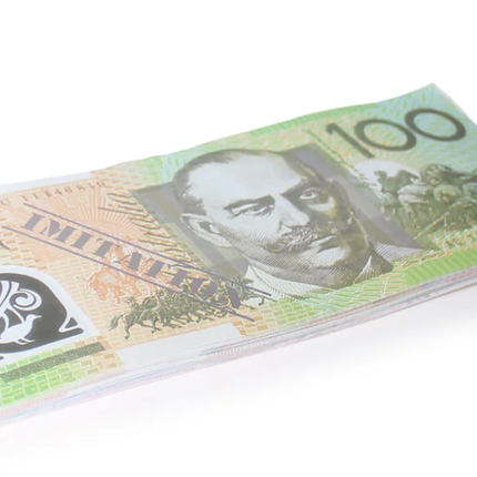 100 Dollar Australian Souvenir Note Pad Fake AUD Money - 1 Pack of 50 Sheets