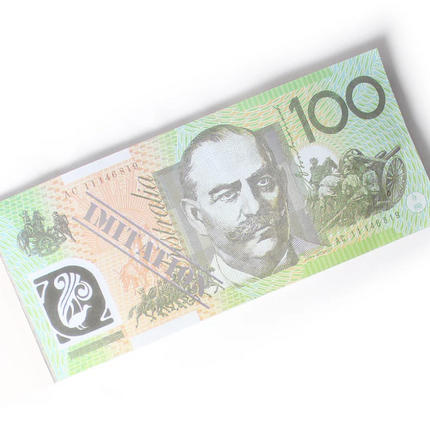 100 Dollar Australian Souvenir Note Pad Fake AUD Money - 1 Pack of 50 Sheets