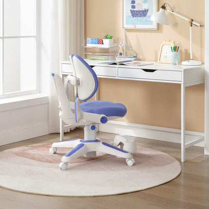 Ergonomic Children Kids Study Chair Set of 6 Height Adjustable - Blue